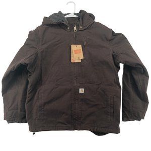 Carhartt Women's Caldwell Brown Full Swing Hooded Zip-up Jacket XL (16/18) NWT